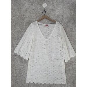 Kate Spade Eyelet Dress Coverup White XS MSRP 148